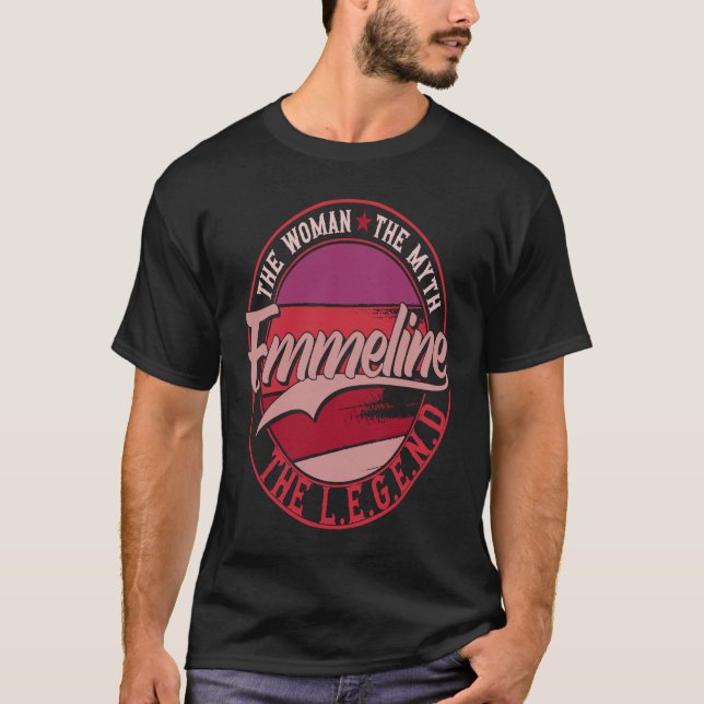 Camiseta Emmeline, a Senhora do Mito, a Lenda (Frente)