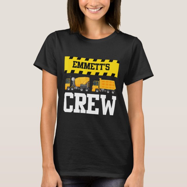 Camiseta Emmett Construção Da Tripulação Personalizada Tru (Frente)