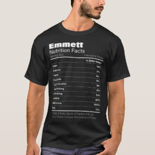 Camiseta Emmett Nutrition Personalized Name Funny
