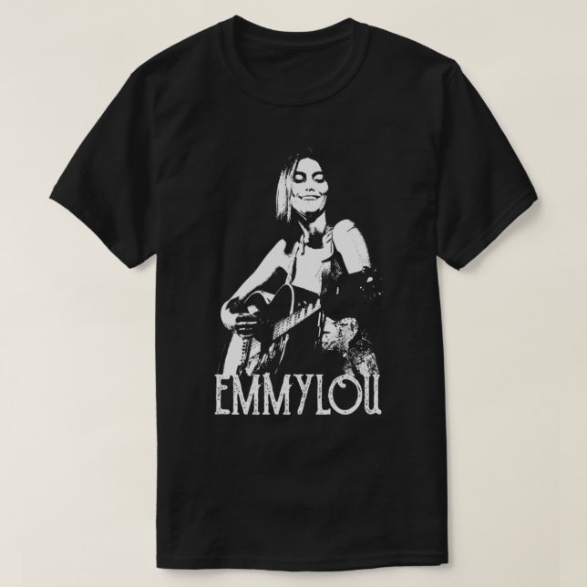 Camiseta Emmylou White Stencil (Frente do Design)