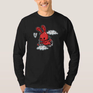 Camiseta Emo Bunny Emo Angel Alt Aestic Soft Gótico Valent