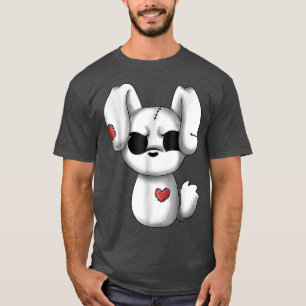 Camiseta Emo Chibi Kawaii Páscoa Gótico Emo Bunny
