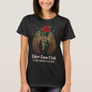 Camiseta Emo Club Mãe Skeleton Rosa Gothic Era Nev