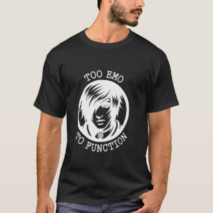 Camiseta Emo Demais Para Funcionar Design Artístico