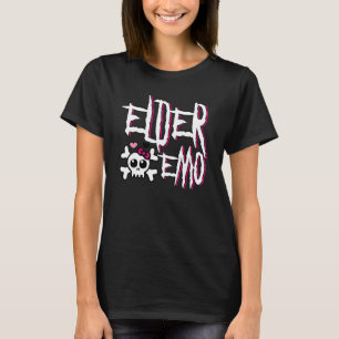 Camiseta Emo Forever Pink Skull 2000s Kid Punk an Elder Emo
