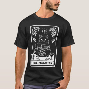 Camiseta Emo Gótico oculto ocular medíocre de tarô preto