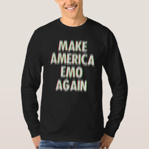 Camiseta Emo Kid Sad Music Gótico Punk Cena Gótica