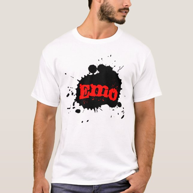 Camiseta Emo Paint Splatter (Frente)
