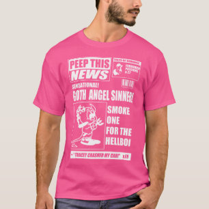 Camiseta Emo Peep News - Lil Gótico Boi - Rap Hip Hop