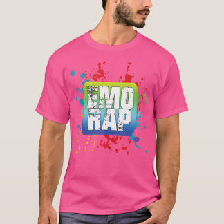 Camiseta Emo Rap E Emo Hip Hop Splatter Rapper