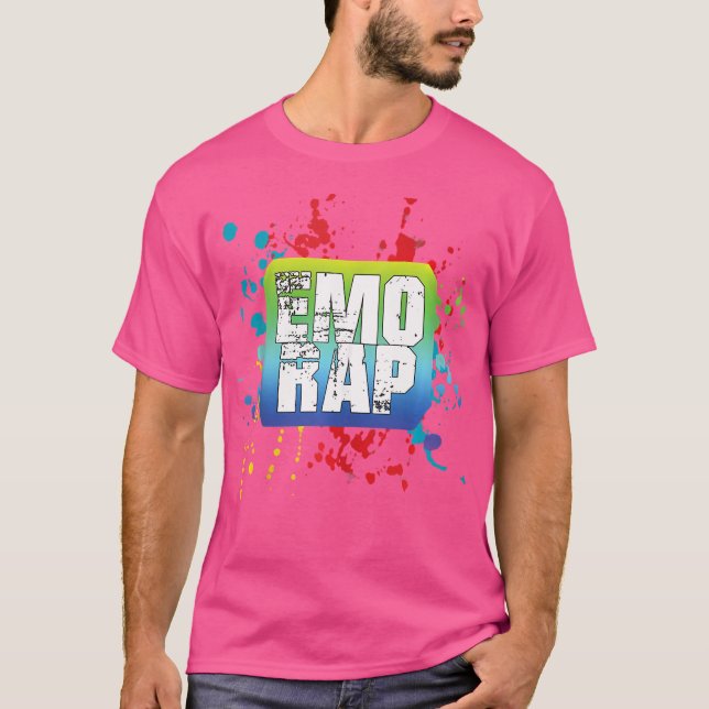 Camiseta Emo Rap E Emo Hip Hop Splatter Rapper (Frente)