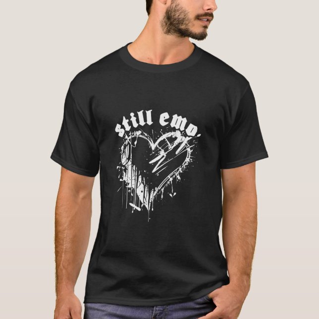 Camiseta Emo Rock Ainda Emo y2k 2000s Emo Ska Pop Punk Band (Frente)