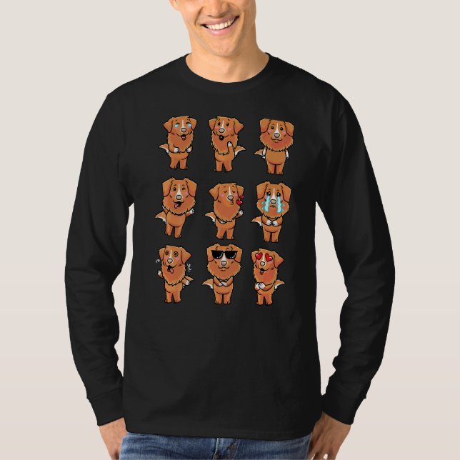 Camiseta Emoções de Cachorro de Retriever com Tolerância a  (Frente)