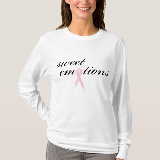 Camiseta Emoções doces para uma cura (Frente)