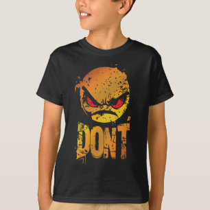 Camiseta Emoji Bravo com Raiva com texto 'NÃO'