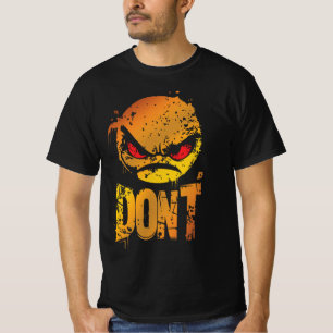 Camiseta Emoji Bravo com Raiva com texto 'NÃO'