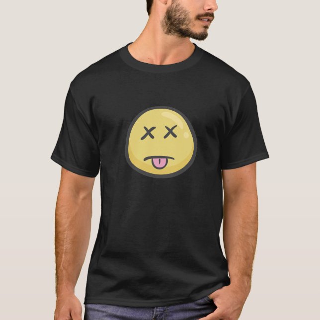 Camiseta Emoji: Cara cansado (Frente)