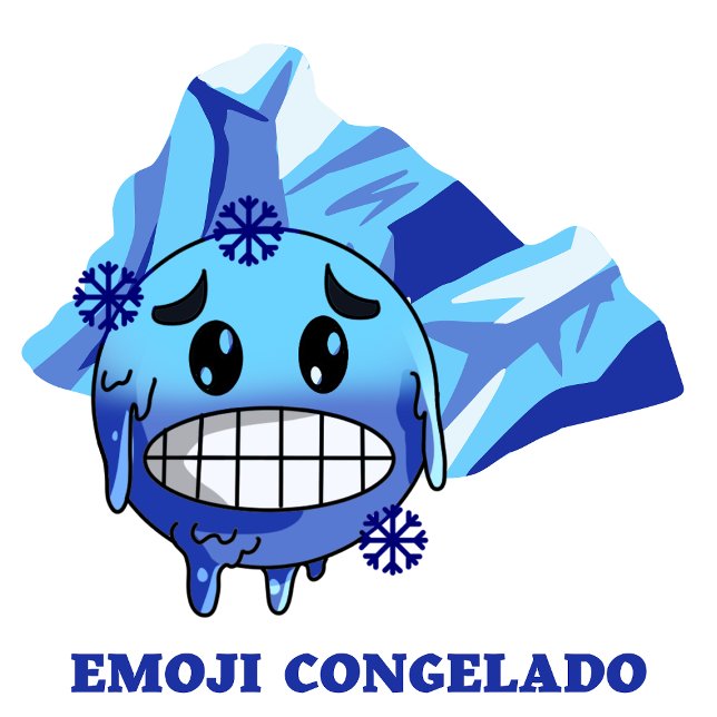 Camiseta emoji congelado (Criador carregado)