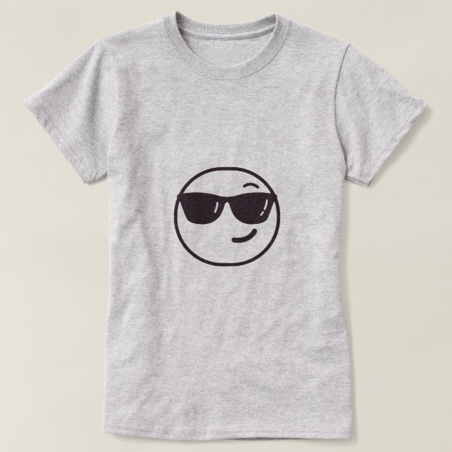camiseta emoji das mulheres (Frente do Design)