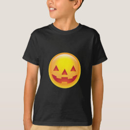 Camiseta Emoji De Abóbora Brilhante