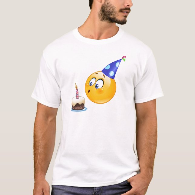 Camiseta emoji de aniversário (Frente)