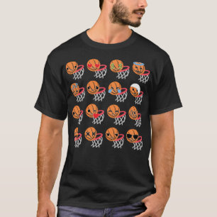 Camiseta Emoji de Basquete
