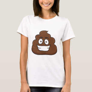 Camiseta emoji de cocô engraçado