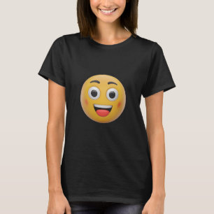 Camiseta Emoji de sorriso - design de emoji engraçado 