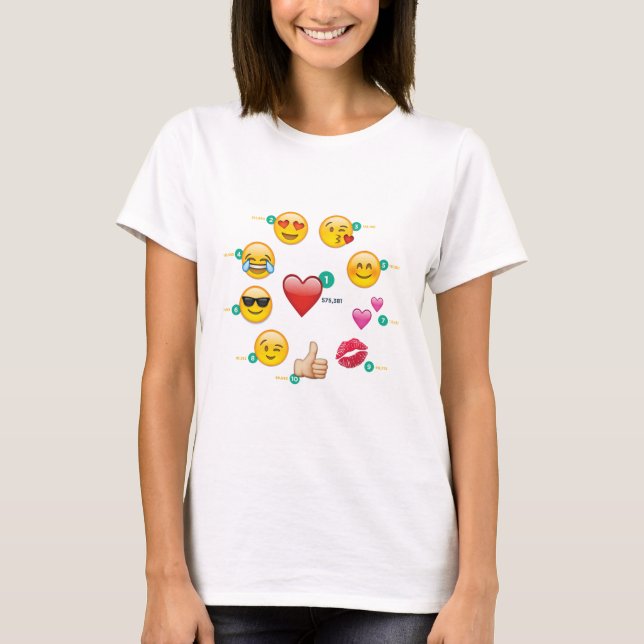 Camiseta emoji do círculo (Frente)