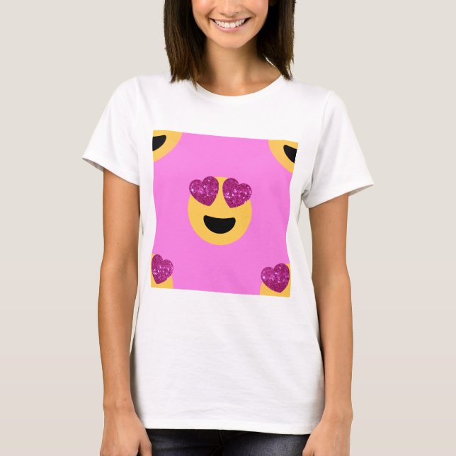 Camiseta emoji do coração (Frente)