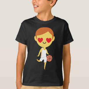 Camiseta Emoji, Garoto de Basquete