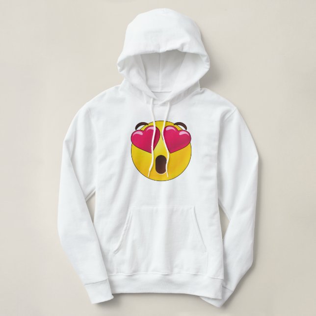 Camiseta Emoji Heart Eyes Namorados (Frente do Design)