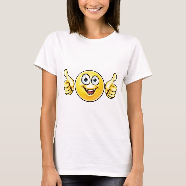 Camiseta Emoji manuseia acima do ícone (Frente)
