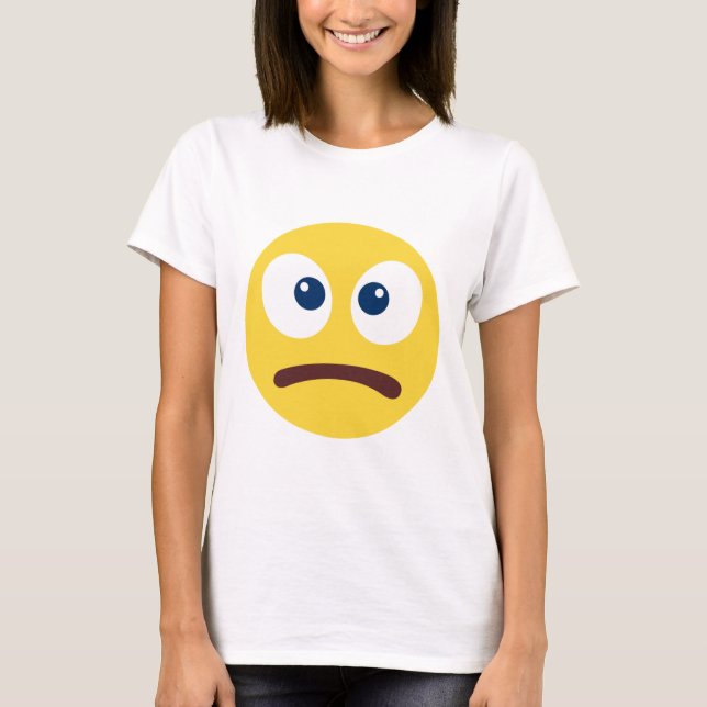 Camiseta Emoji não divertida (Frente)