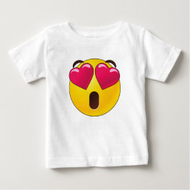 Camiseta Emoji Olhos de Coração Dia dos Namorados