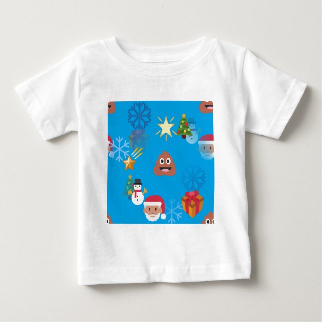 Camiseta emoji poop christmas (Frente)