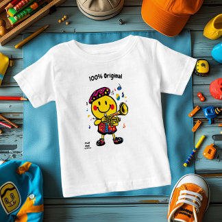 Camiseta Emoji Trompetista Musical – Divertido e Colorido