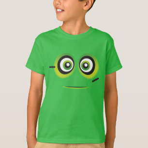 Camiseta Emoji verde do monstro de Lil