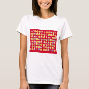 Camiseta emoji vermelho