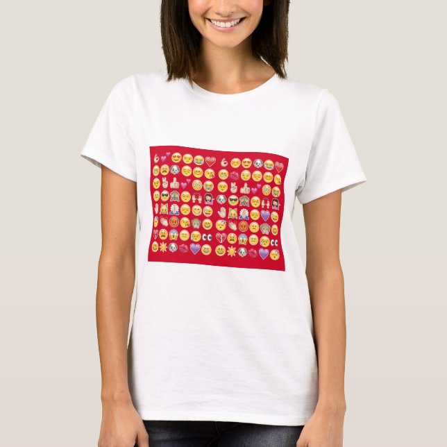 Camiseta emoji vermelho (Frente)