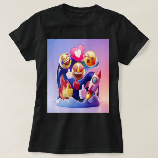Camiseta Emojis Lançou Uma Aventura Divertida E Colorida