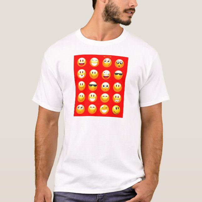 Camiseta emojis vermelhos (Frente)