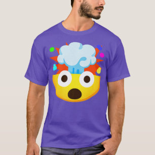 Camiseta Emoticon Chocou Face com Explosão de Premium