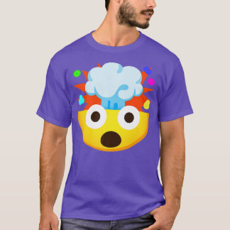 Camiseta Emoticon Chocou Face com Explosão de Premium