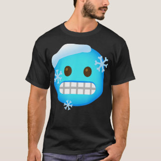 Camiseta Emoticon Congelando Frio Face