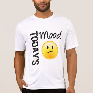 Camiseta Emoticon de hoje do humor decepcionado