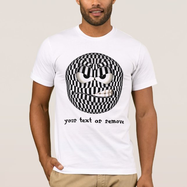 Camiseta Emoticon de Rosto Irritado (Frente)