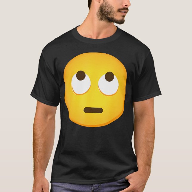 Camiseta Emoticon Face Com Olhos Rolantes Emoticon (Frente)