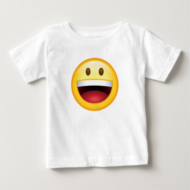 Camiseta Emoticon feliz da cara (Frente)