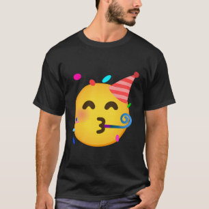Camiseta Emoticon Partilhando Rosto Aniversário
